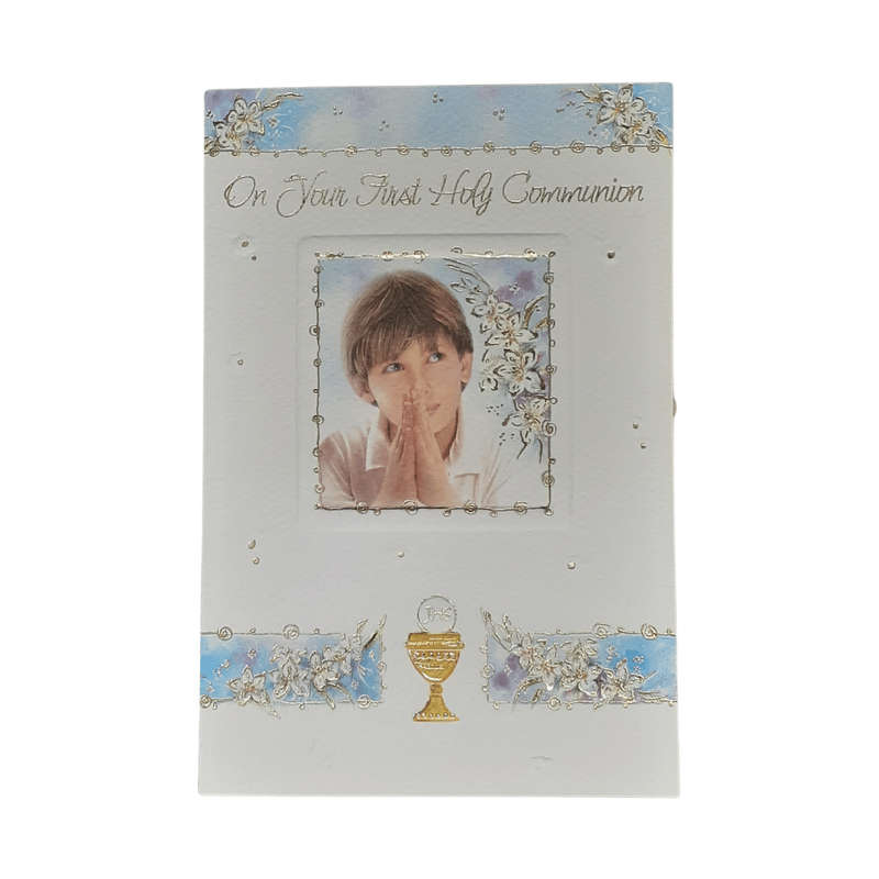 First Holy Communion Card For Boy