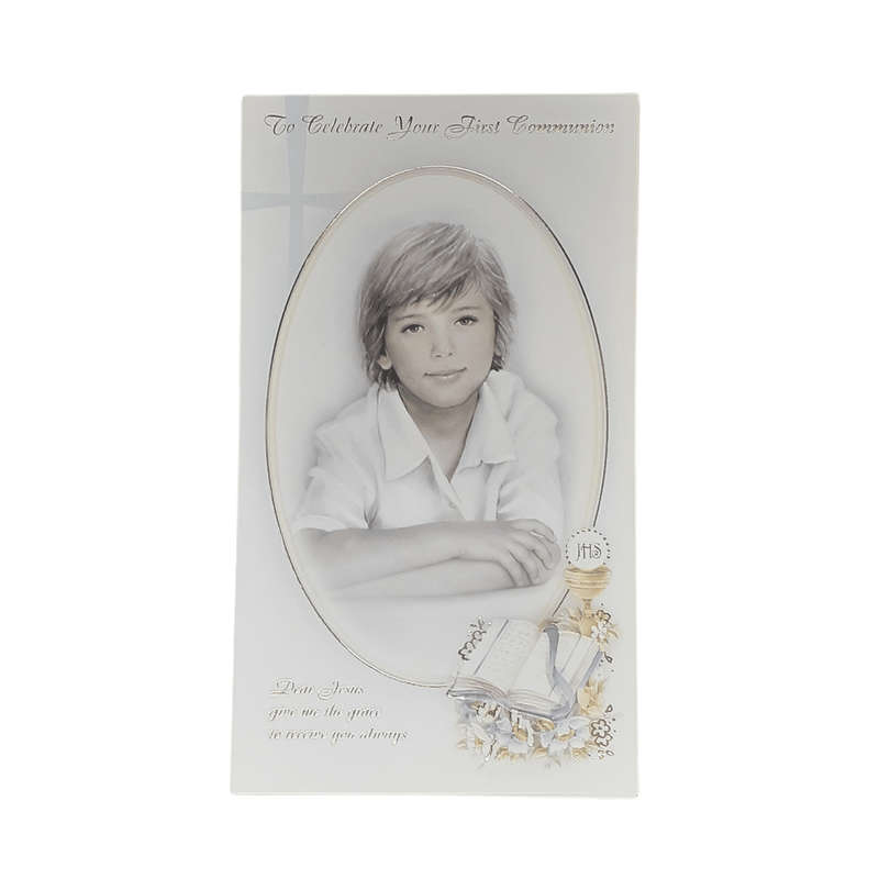 First Holy Communion Celebration Card For a Boy