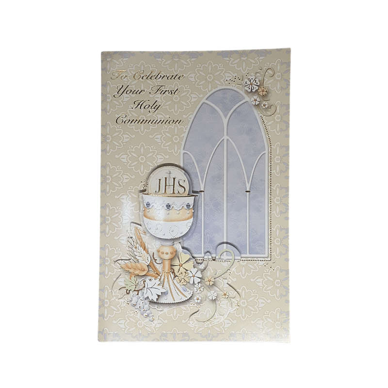 Detailed First Holy Communion Card