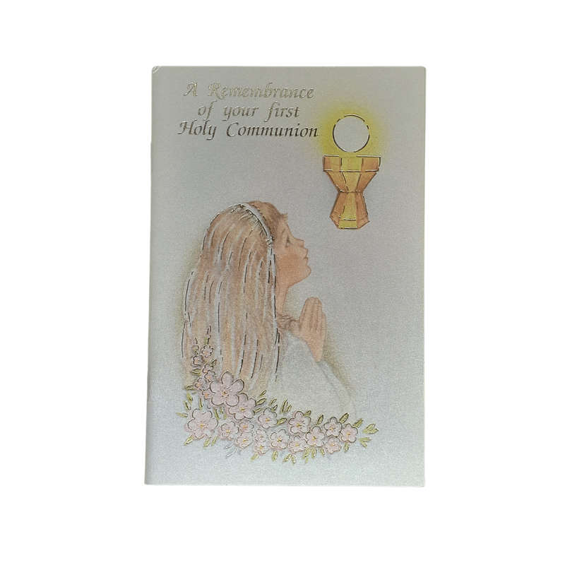 A Remembrance of Your First Holy Communion Booklet for a Girl