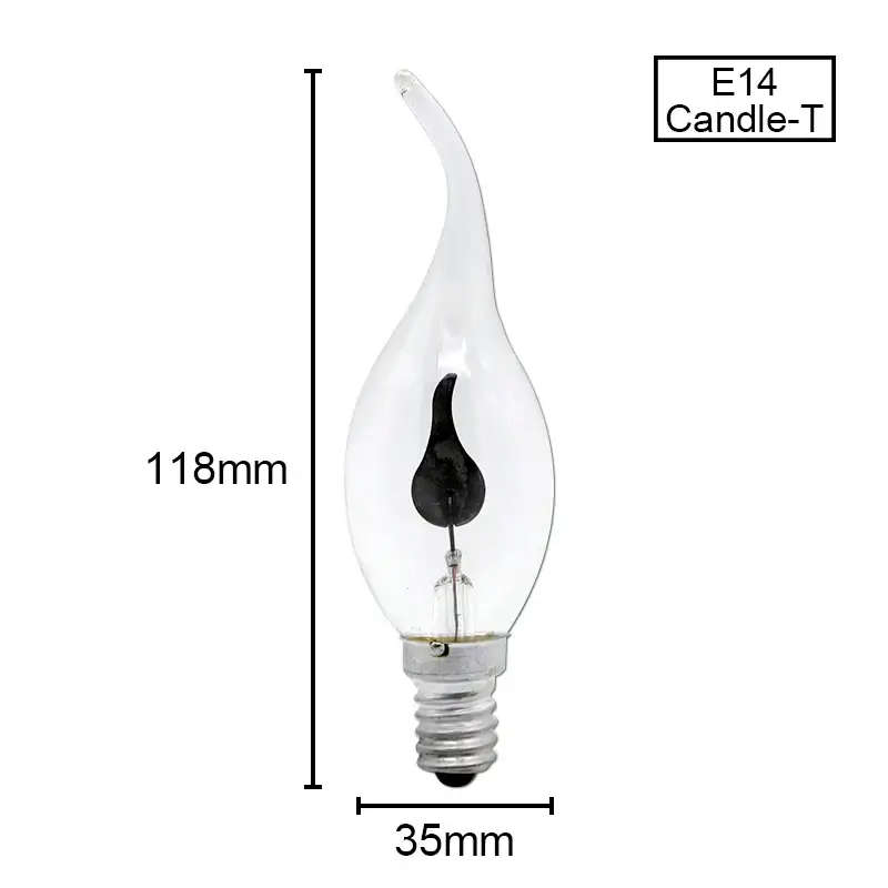 Flicker Bulb for Tabernacle Lamp - E14