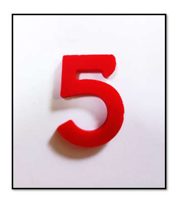 Single Wax number - Large (3.5cm T x 2.5cm) - Current year