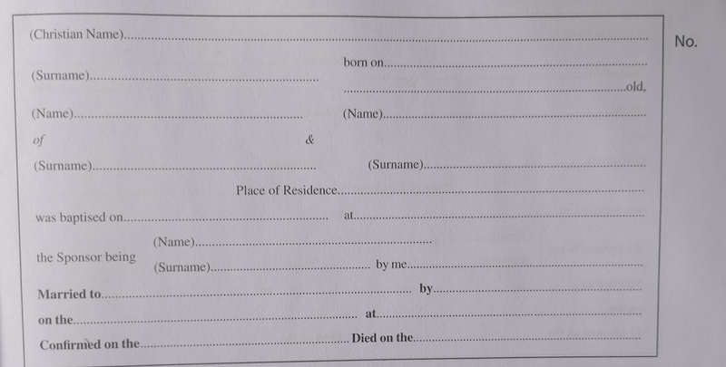 Baptism Register