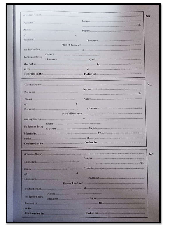 Baptism Register