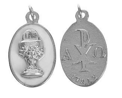 1st Holy Communion Chalice Medal - Silver 25mm