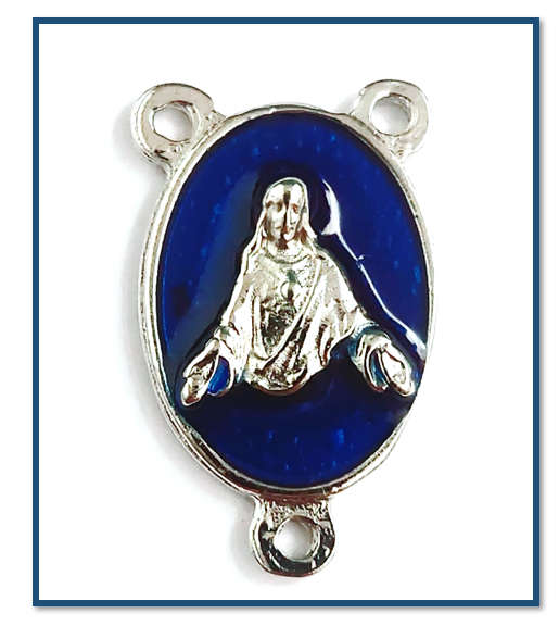 Sacred Heart of Jesus Centre Piece in Blue