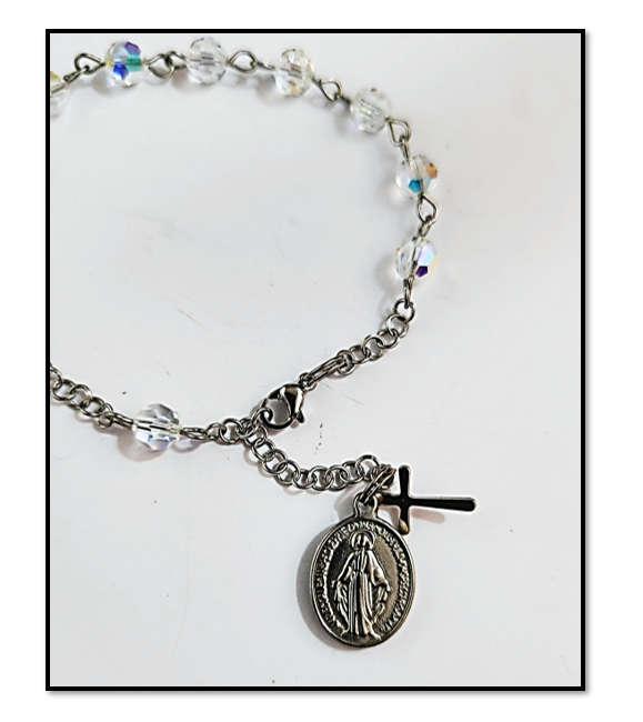 Genuine Preciosa Crystal Bracelet set in Stainless Steel