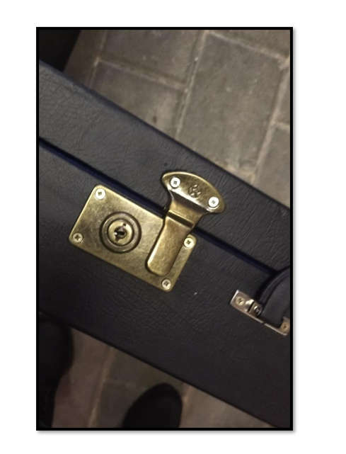 1.57 cm Crozier with Shepherds Crook with Black Lockable Case