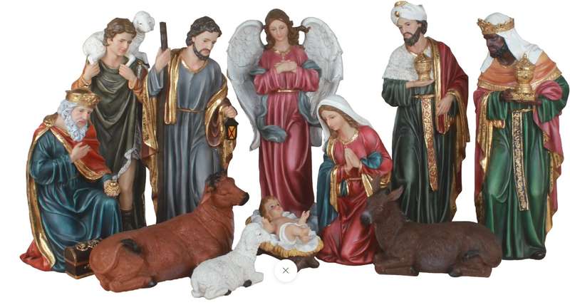48cm Nativity - set of 11 - Church Size