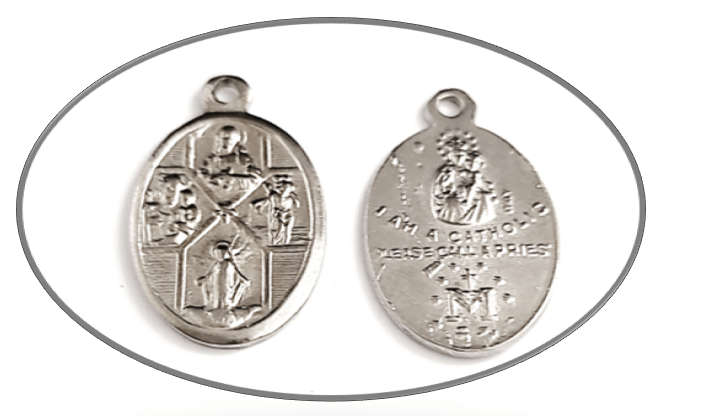 4 way medal - In Case of An Emergency call a Priest