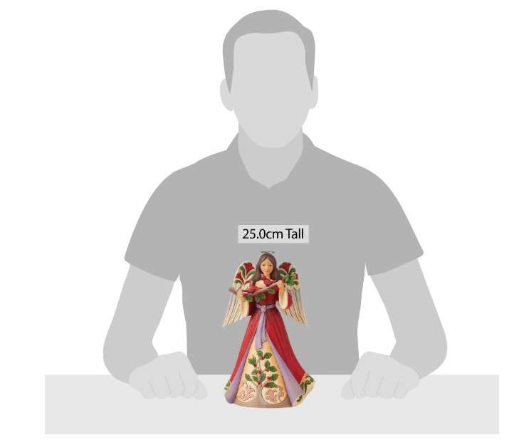 Christmas Angel with Cardinals - 25cm tall - Jim Shore / Heartwood Creek