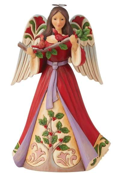 Christmas Angel with Cardinals - 25cm tall - Jim Shore / Heartwood Creek
