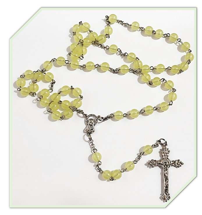 Peridot Green - Acrylic Rosary