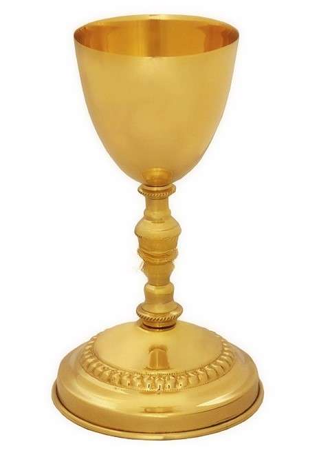 220ml Glorious Chalice - Solid Brass - 19.5cm