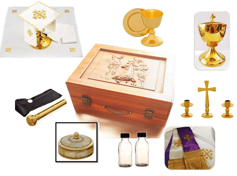 Large Mass Kit in Wooden Kiaat Engraved Case