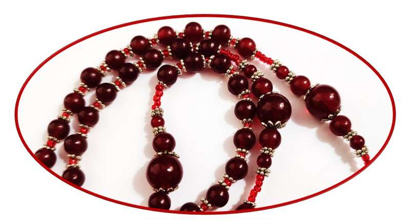 Birthstone Rosary - Garnet with Traditional Crucifix - January