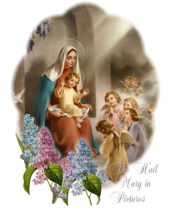 The Mysteries of the Rosary in Pictures - The Hail Mary in Pictures - A4