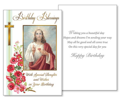 Birthday Blessings - Mary Immaculate or Sacred Heart of Jesus
