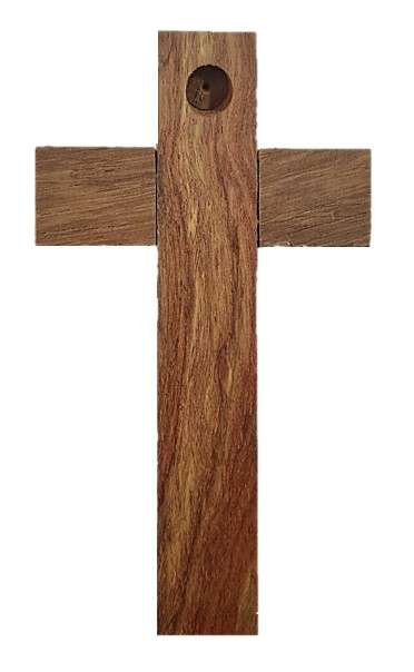 15cm plain wooden cross