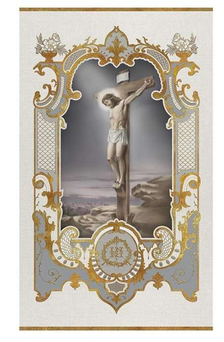 Crucifixion Vintage Banner