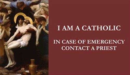 I am a Catholic  in case of an emergency, contact a priest