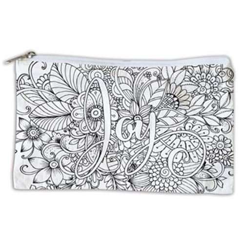 Joy - Canvas Pencil Bag - Colour your Own - Creative Expression of Faith