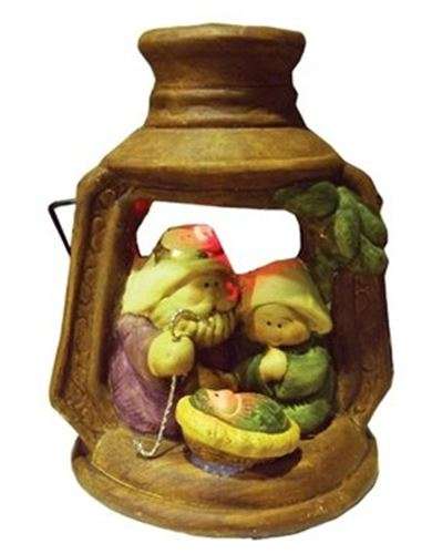12cm Nativity Lamp with LED lights