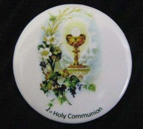 1st Holy Communion Chalice Button Pin
