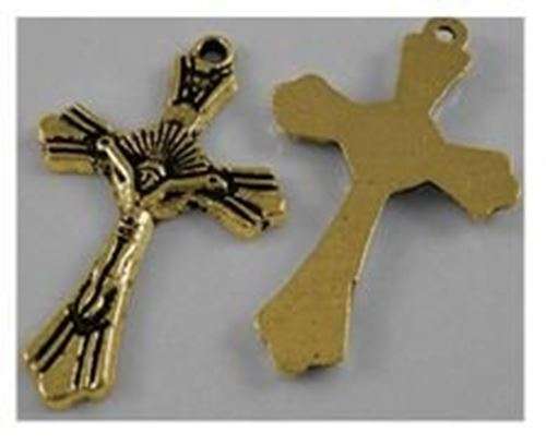 2.5cm small Golden Sun Crucifix