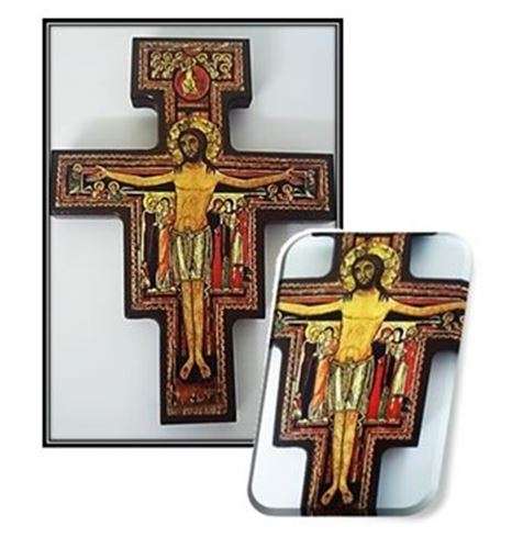 25cm San Damiano Wooden Crucifix