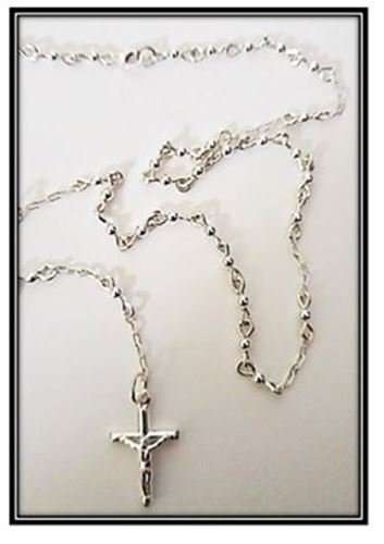 4mm Sterling Silver Rosary