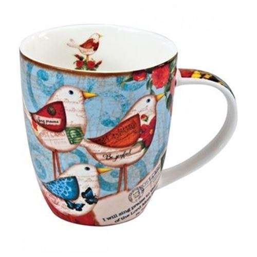 Bird Ceramic Mug - I will sing praises to the name of the Lord Most High