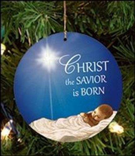 Christ the Saviour is Born, Luke 2.11 Christmas Ornament