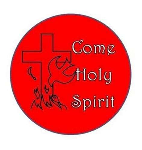 Come Holy Spirit Button Pin