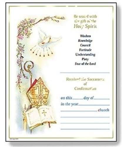 Confirmation Certificate