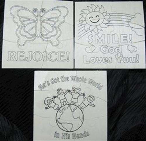 DIY wood puzzle - 3 assorted
