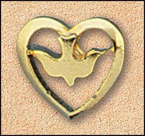 Dove in Heart lapel pin