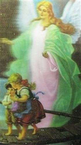 Guardian Angel 3D Holy card