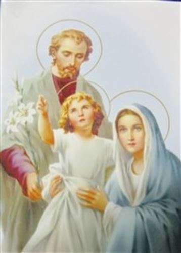Holy Family metal magnet