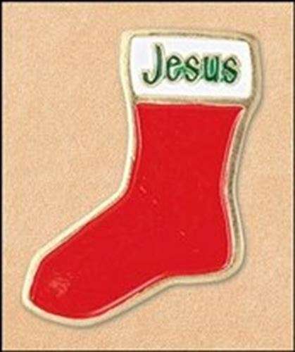 Jesus Christmas Stocking Lapel Pin