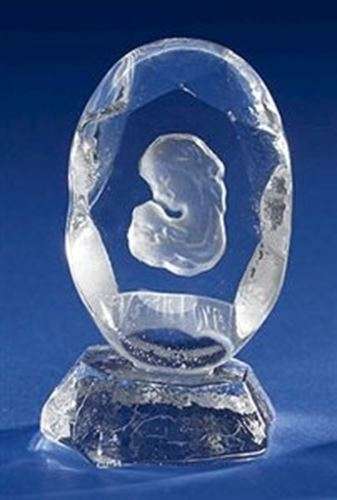 Madonna & Child mini glass stand