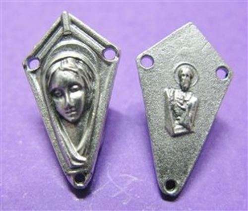 Madonna & Sacred Heart diamond center piece