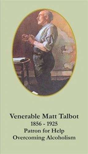 Matt Talbot holy card - Patron for help overcoming alcoholism