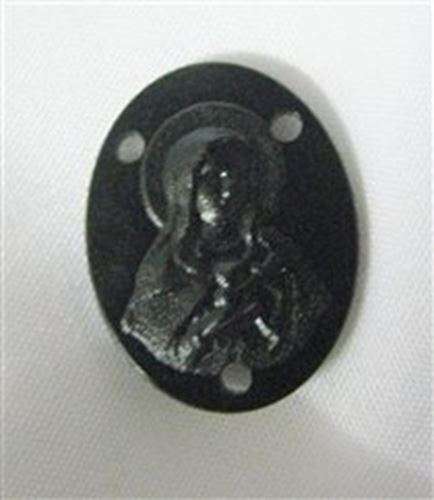 Mission Rosary Black Center Piece