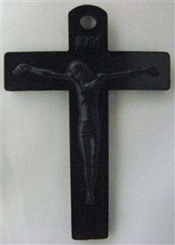 Mission Rosary Black Crucifix