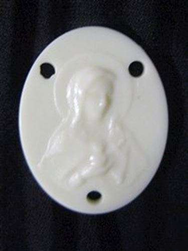 Mission Rosary Ivory Center piece