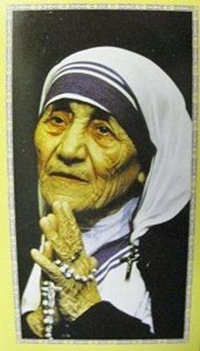 Mother Theresa Holy card