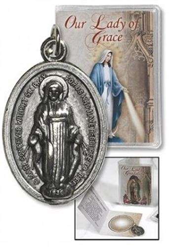 Our Lady of Grace Medal with PVC Folder
