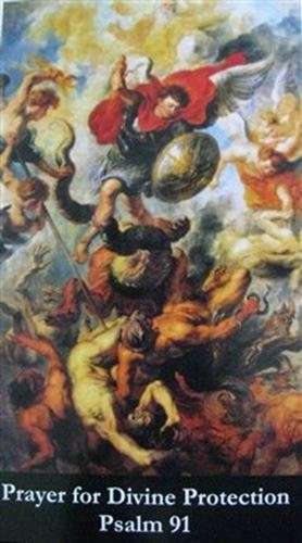 Prayer for Divine Protection - Psalm 91 - Holy Card