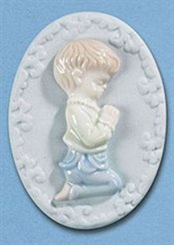 Praying Boy Crib Medal
